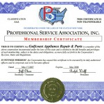Gulfcoast Appliance Repair PSA License
